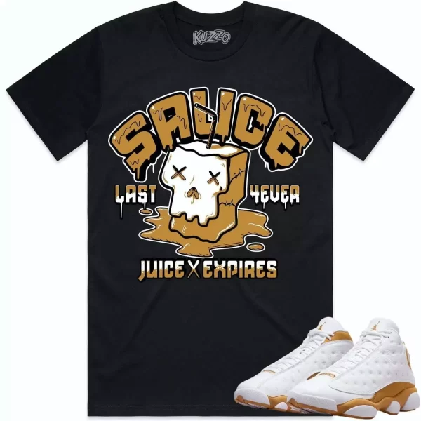 Jordan 13 Wheat 13s Shirt to Match - WHEAT SAUCE Jezsport.com