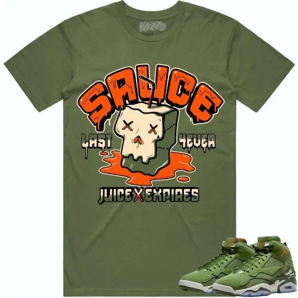 Jordan MVP Olive Sky J Shirt to Match - CELADON SAUCE Jezsport.com