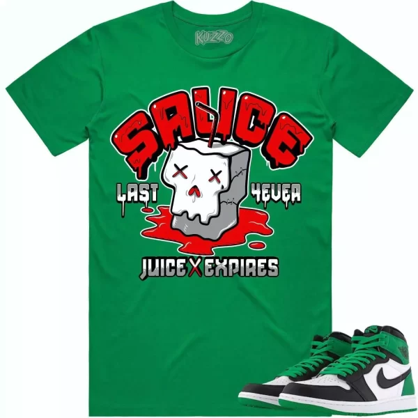 Jordan 1 Lucky Green 1s Shirt to Match - RED SAUCE Jezsport.com