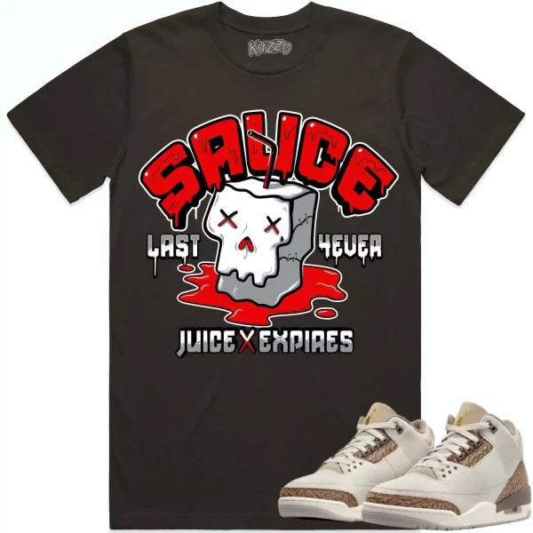 Jordan 3 Palomino 3s Shirt to Match - RED SAUCE Jezsport.com