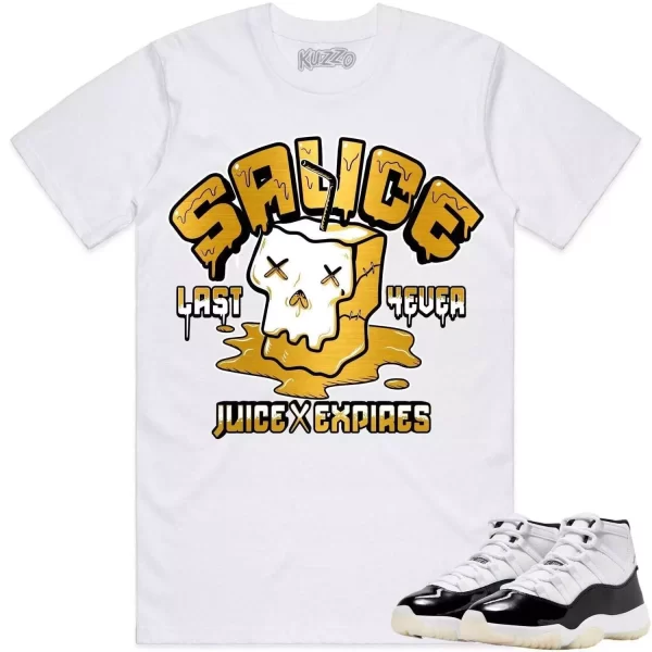 Jordan 11 Gratitude 11s Shirt to Match - GOLD METALLIC SAUCE Jezsport.com