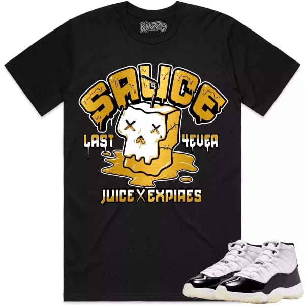 Jordan 11 Gratitude 11s Shirt to Match - GOLD METALLIC SAUCE Jezsport.com