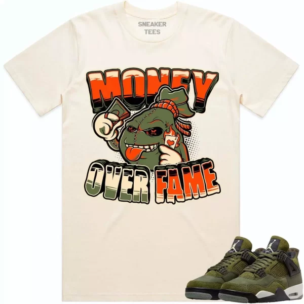 Jordan 4 Craft Olive 4s Shirt to Match - CELADON MOF Jezsport.com