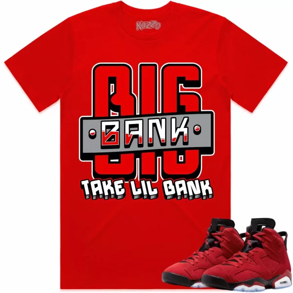 Jordan 6 Toro Bravo 6s Shirt to Match - RED BIG BANK Jezsport.com