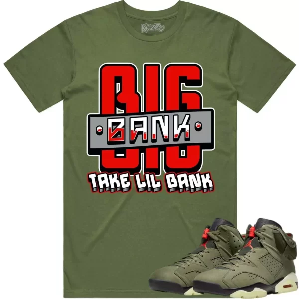 Jordan 6 Cactus Jack 6s Shirt to Match - RED BIG BANK Jezsport.com