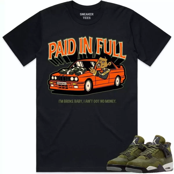 Jordan 4 Craft Olive 4s Shirt to Match - CELADON BIG BANK Jezsport.com