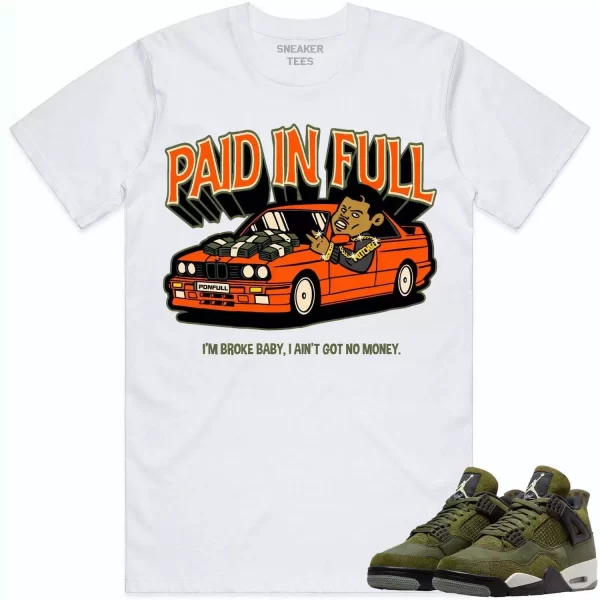 Jordan 4 Craft Olive 4s Shirt to Match - CELADON BIG BANK Jezsport.com