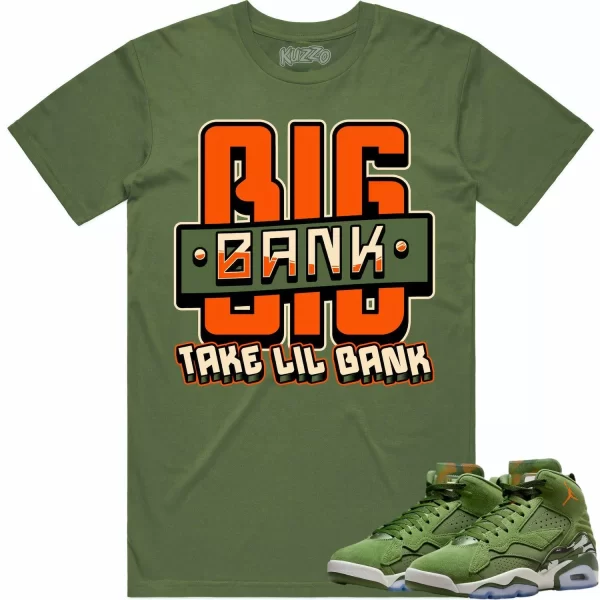 Jordan MVP Olive Sky J Shirt to Match - CELADON BIG BANK Jezsport.com