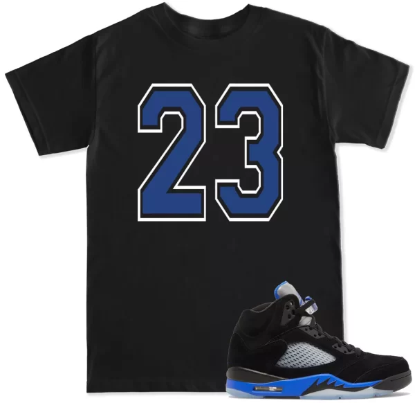 GOT EM Racer Blue Retro 5 2022 T Shirt to match with Air Jordan shoes Jezsport.com