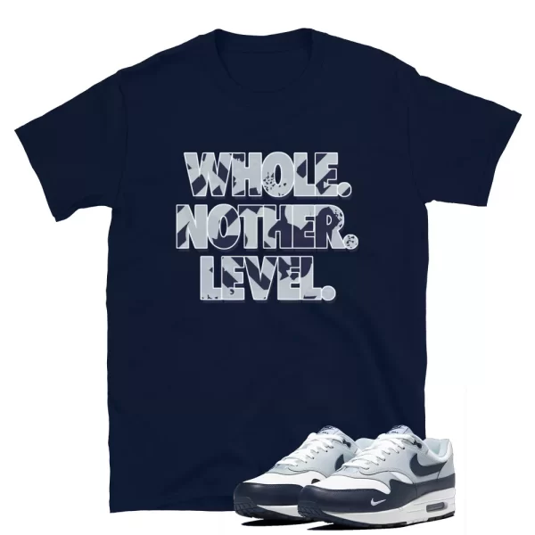 Next Level Max 1 Obsidian Sneaker Shirt / Navy Short-Sleeve Unisex T-Shirt Jezsport.com