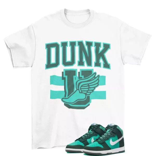 Dunk University Shirt to Match Dunk High Athletic Club Pro Green DJ6152-300 Jezsport.com