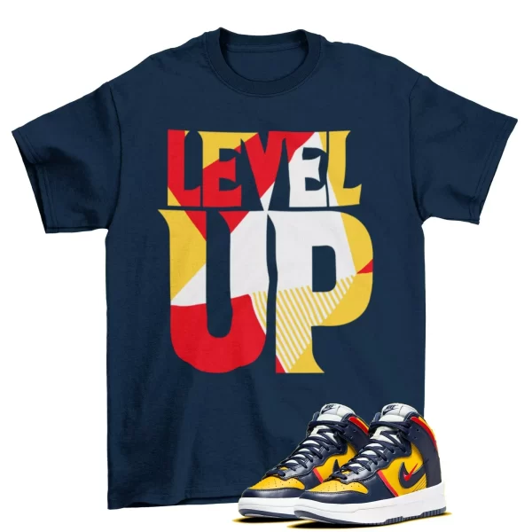 Level Up Shirt to Match Wmns Dunk High Up Rebel DH3718 701 Jezsport.com