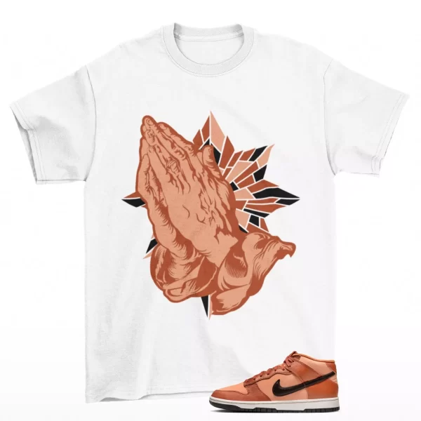 Blessed Shirt White to Match Dunk Mid Amber Brown DZ2533-200 Jezsport.com