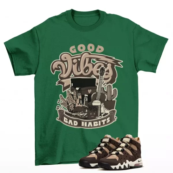 Vibes Shirt Green to Match Air Max 2 CB 94 Baroque Brown FJ7013-200 Jezsport.com