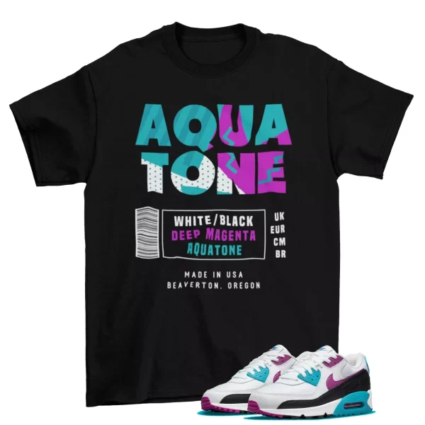 Box Label 90 Shirt to Match Air Max 90 Premium Aquatone DM8318-100 / Black Jezsport.com