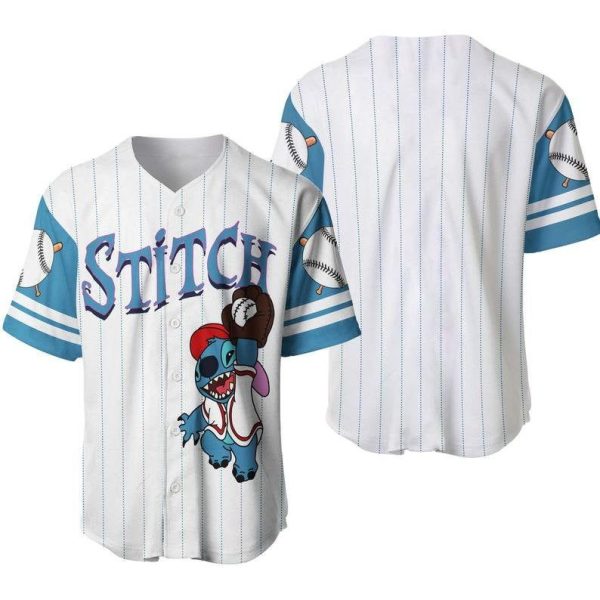 Stich And Lilo Disney Baseball Jersey For Men and Women Jezsport.com