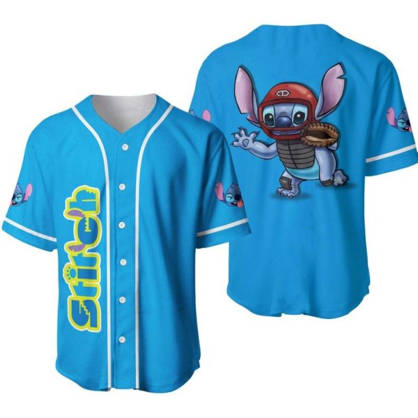 Stitch And Lilo Disney Baseball Jersey, Disney Character For Men and Women Jezsport.com