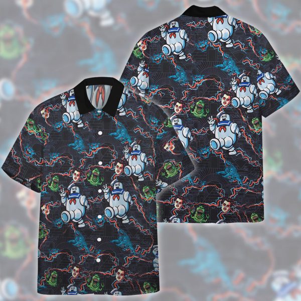 3D Ghostbusters Stay Puft Marshmallow Man Hawaiian Shirt, Summer Shirt For Men and Women Jezsport.com