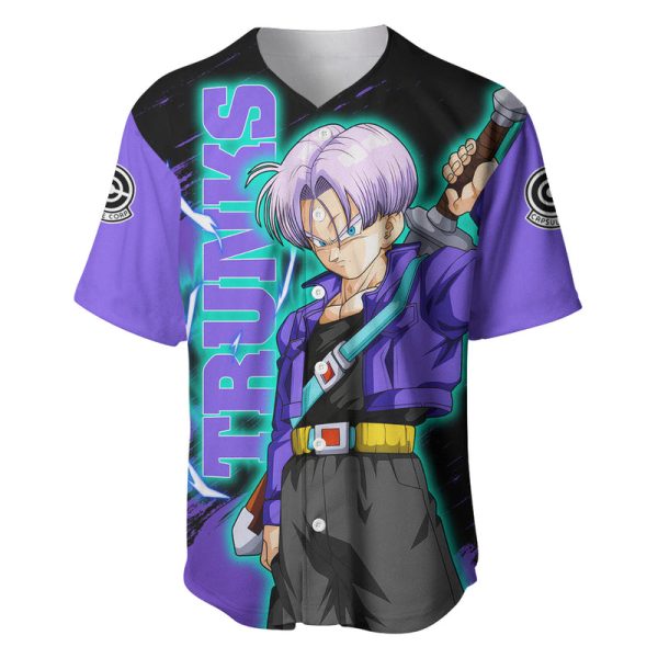 Future Trunks - Dragon Ball Baseball Jersey Jezsport.com