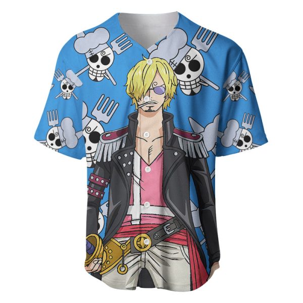 Vinsmoke Sanji Anime Movie Red Baseball Jersey Jezsport.com