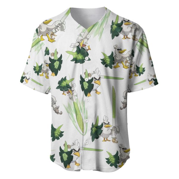 Sirfetch'd Pokemon Baseball Jersey Pattern Style For Men and Women Jezsport.com