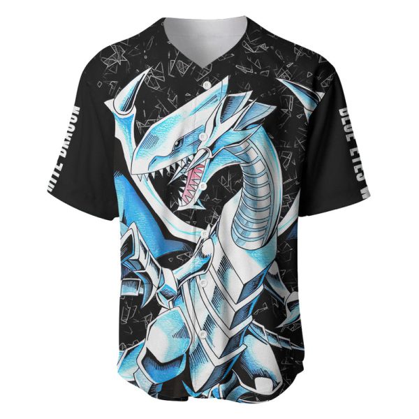 Blue-Eyes White Dragon Baseball Jersey For Men and Women Jezsport.com