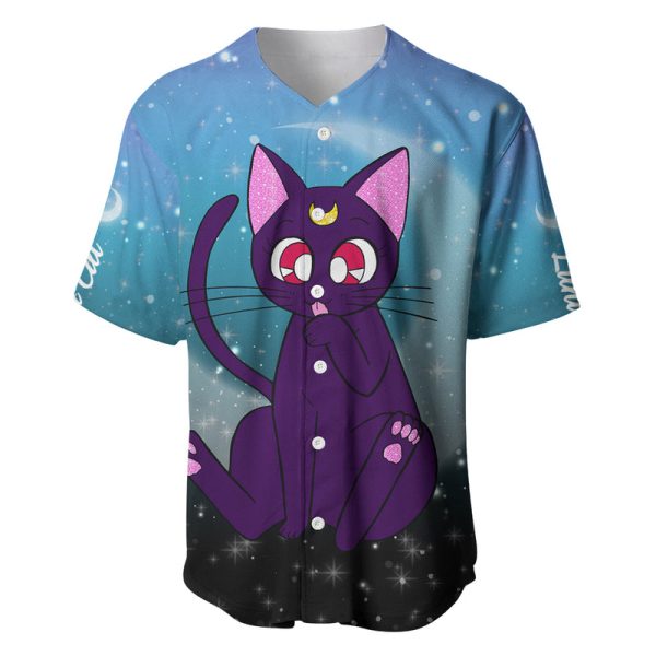 Luna Cat - Sailor Moon Baseball Jersey For Men and Women Jezsport.com