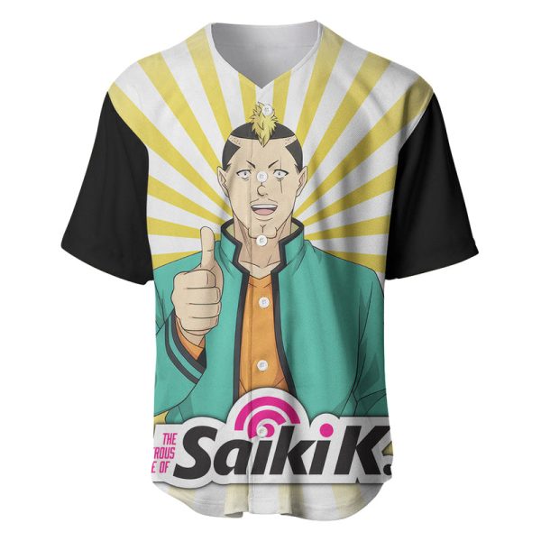 Saiki K Riki Nendou Baseball Jersey The Disastrous Life of Saiki K For Men and Women Jezsport.com