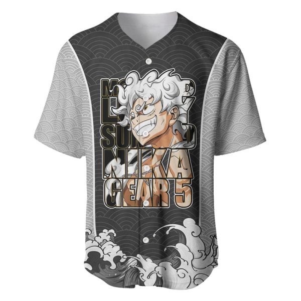 Monkey D Luffy Nika Gear 5 - One Piece Baseball Jersey Japan Anime Style For Men and Women Jezsport.com