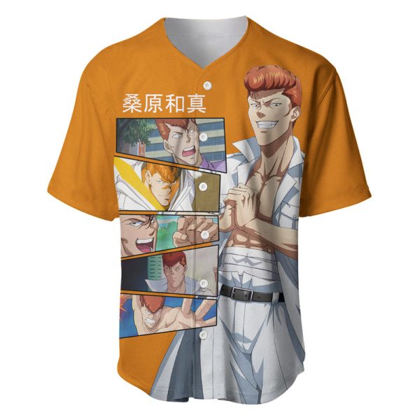 Kazuma Kuwabara Baseball Jersey YuYu Hakusho For Men and Women Jezsport.com