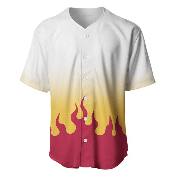 Kyojuro Rengoku Baseball Jersey Demon Slayer For Men and Women Jezsport.com