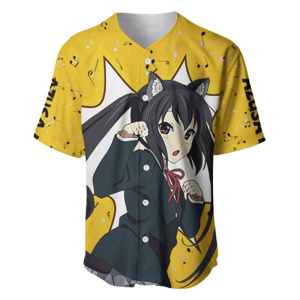 K-On - Azusa Nakano Anime Baseball Jersey For Men and Women Jezsport.com