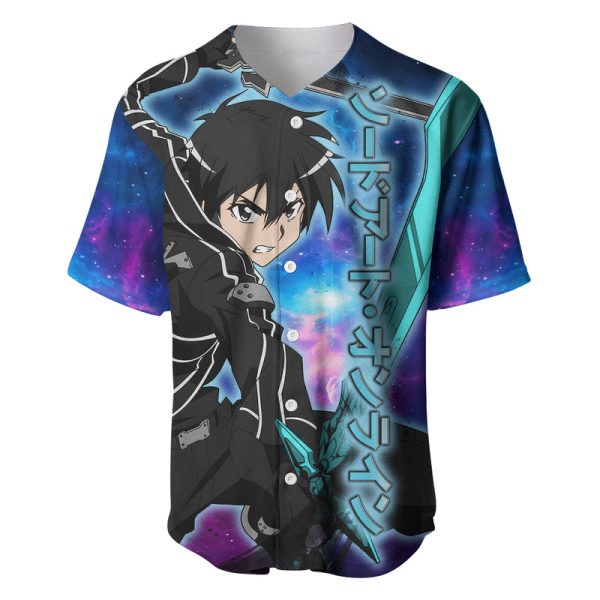 Kirito - Galaxy Style Baseball Jersey Sword Art Galaxy Style For Men and Women Jezsport.com