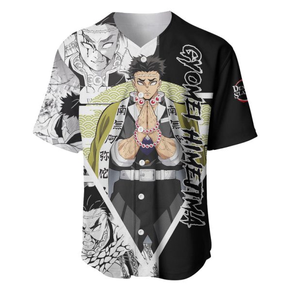 Gyomei Himejima Baseball Jersey Demon Slayer For Men and Women Jezsport.com