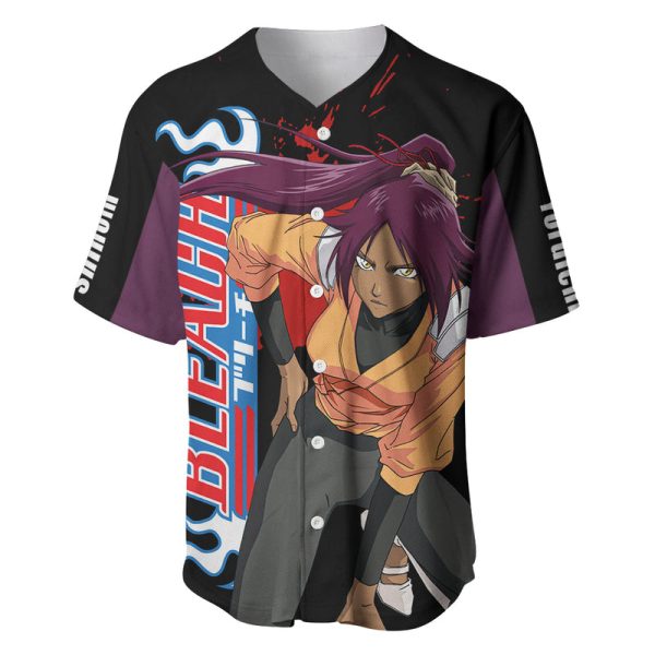 Yoruichi Shihoin Baseball Jersey Bleach For Men and Women Jezsport.com