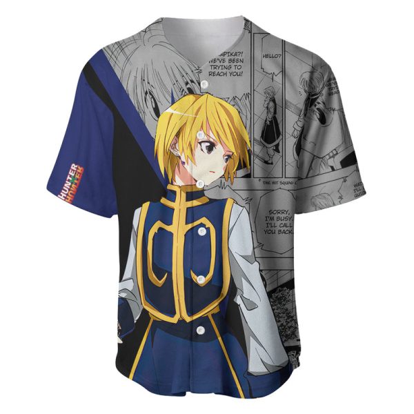 Kurapika Baseball Jersey Manga Style For Men and Women Jezsport.com