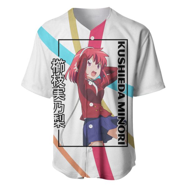 Kushieda Minori Baseball Jersey Toradora Anime Style For Men and Women Jezsport.com