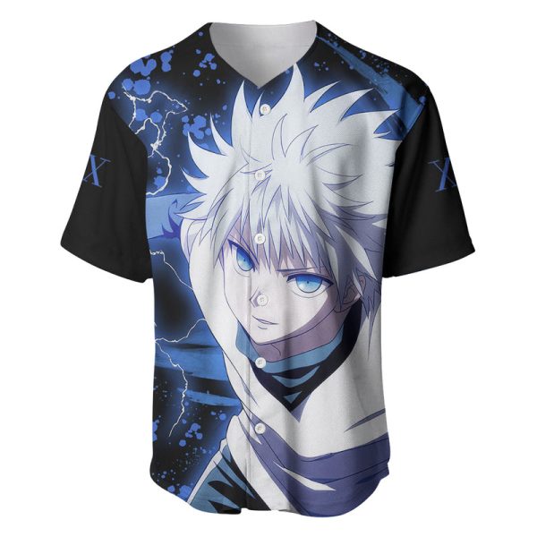 Killua Zoldyck Baseball Jersey Hunter X Hunter For Men and Women Jezsport.com