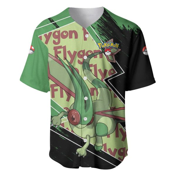 Flygon - Pokemon Baseball Jersey Anime Style For Men and Women Jezsport.com