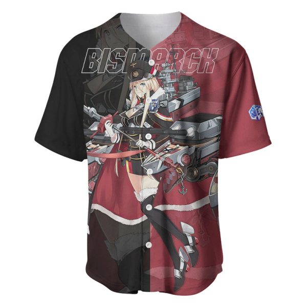 Bismarck - Azur Lane Baseball Jersey Anime Game Style For Men and Women Jezsport.com