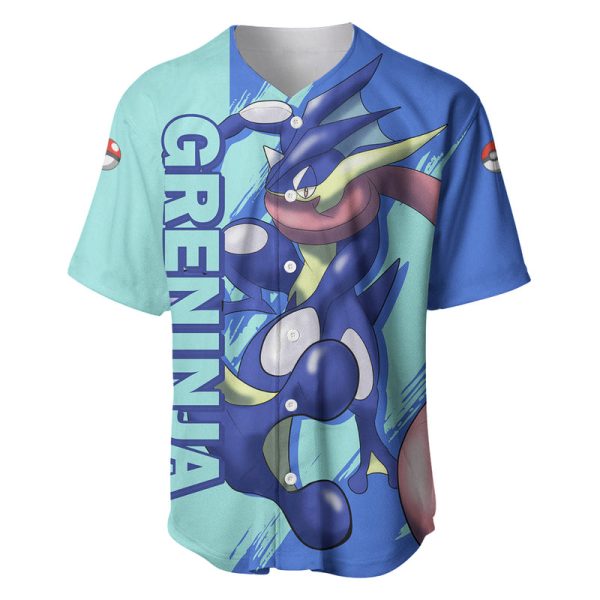 Greninja - Anime Pokemon Baseball Jersey For Men and Women Jezsport.com