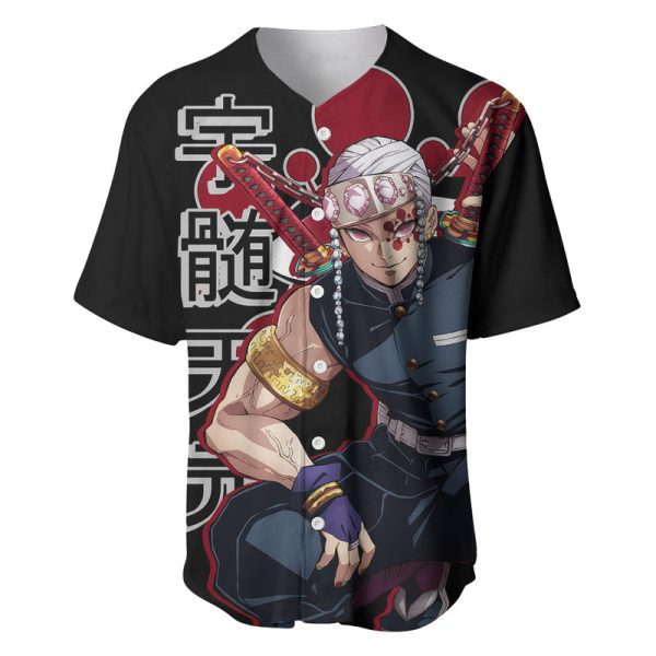 Tengen Uzui Baseball Jersey Demon Slayer For Men and Women Jezsport.com