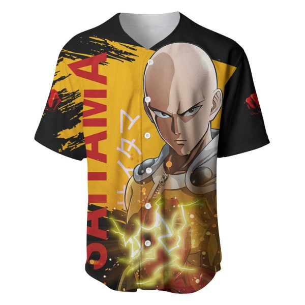 Saitama Baseball Jersey Funny and Cool One Punch Man Anime For Men and Women Jezsport.com