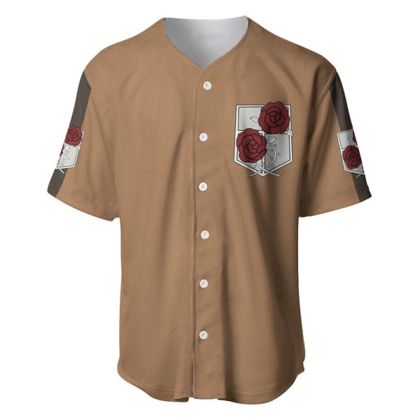 Stationary Guard Baseball Jersey Attack On Tittan Anime Style For Men and Women Jezsport.com