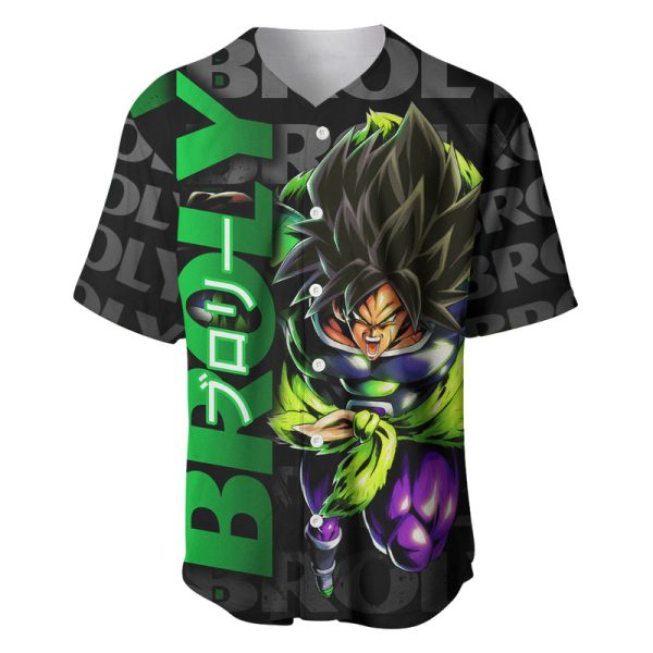 Broly - Dragon Ball Baseball Jersey Anime Mix Pattern Style For Men and Women Jezsport.com