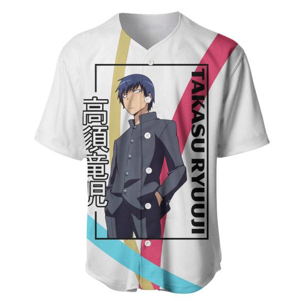 Takasu Ryuuji Baseball Jersey Toradora Anime Style For Men and Women Jezsport.com