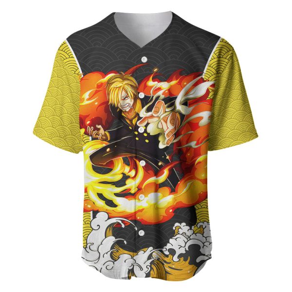 Vinsmoke Sanji - One Piece Baseball Jersey Anime Mix Japan Pattern Style For Men and Women Jezsport.com