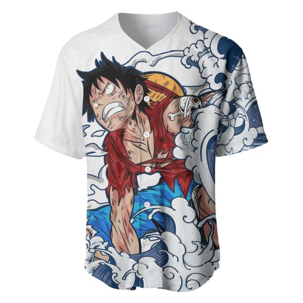 Luffy - One Piece Baseball Jersey Anime Mix Japan Pattern Style For Men and Women Jezsport.com