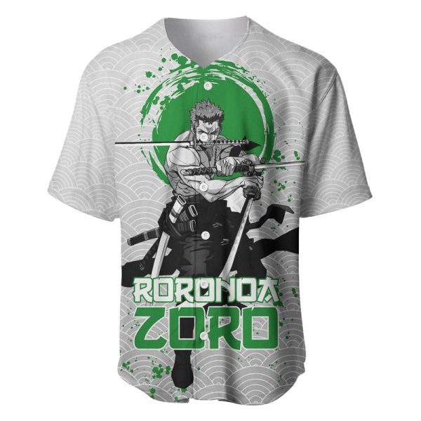 Roronoa Zoro - One Piece Baseball Jersey Anime Mix Japan Pattern Style For Men and Women Jezsport.com