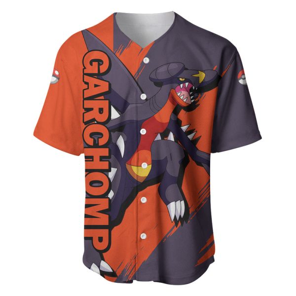 Garchomp - Anime Pokemon Baseball Jersey For Men and Women Jezsport.com